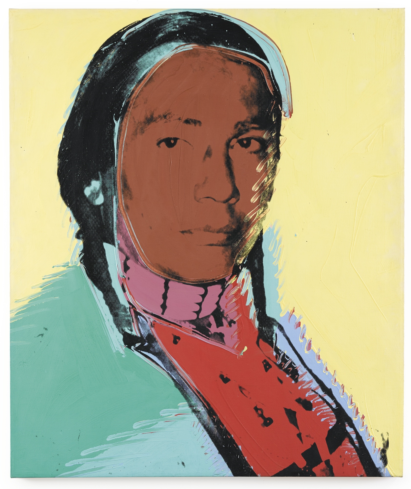 THE AMERICAN INDIAN (RUSSELL MEANS) by Andy Warhol, 1977