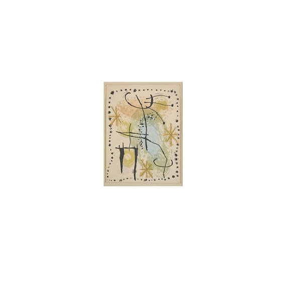 Joan Miró | Frontispice Pour la Rame et la roue, Poèmes de Rebé ...