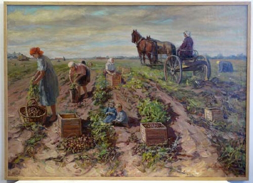 Potato Harvest by Alexandre Nikolaevitch Semenov, 1931