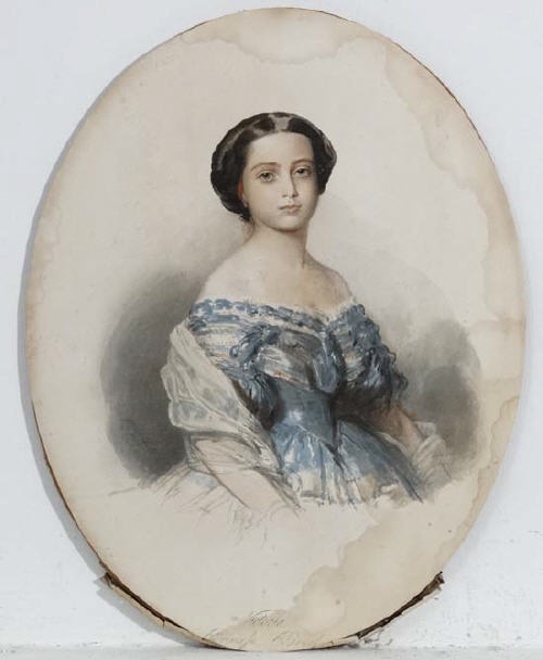 Victoria Princess Royal, [The first daughter and eldest child of Queen Victoria and Prince Albert] by Franz Xaver Winterhalter, 1855