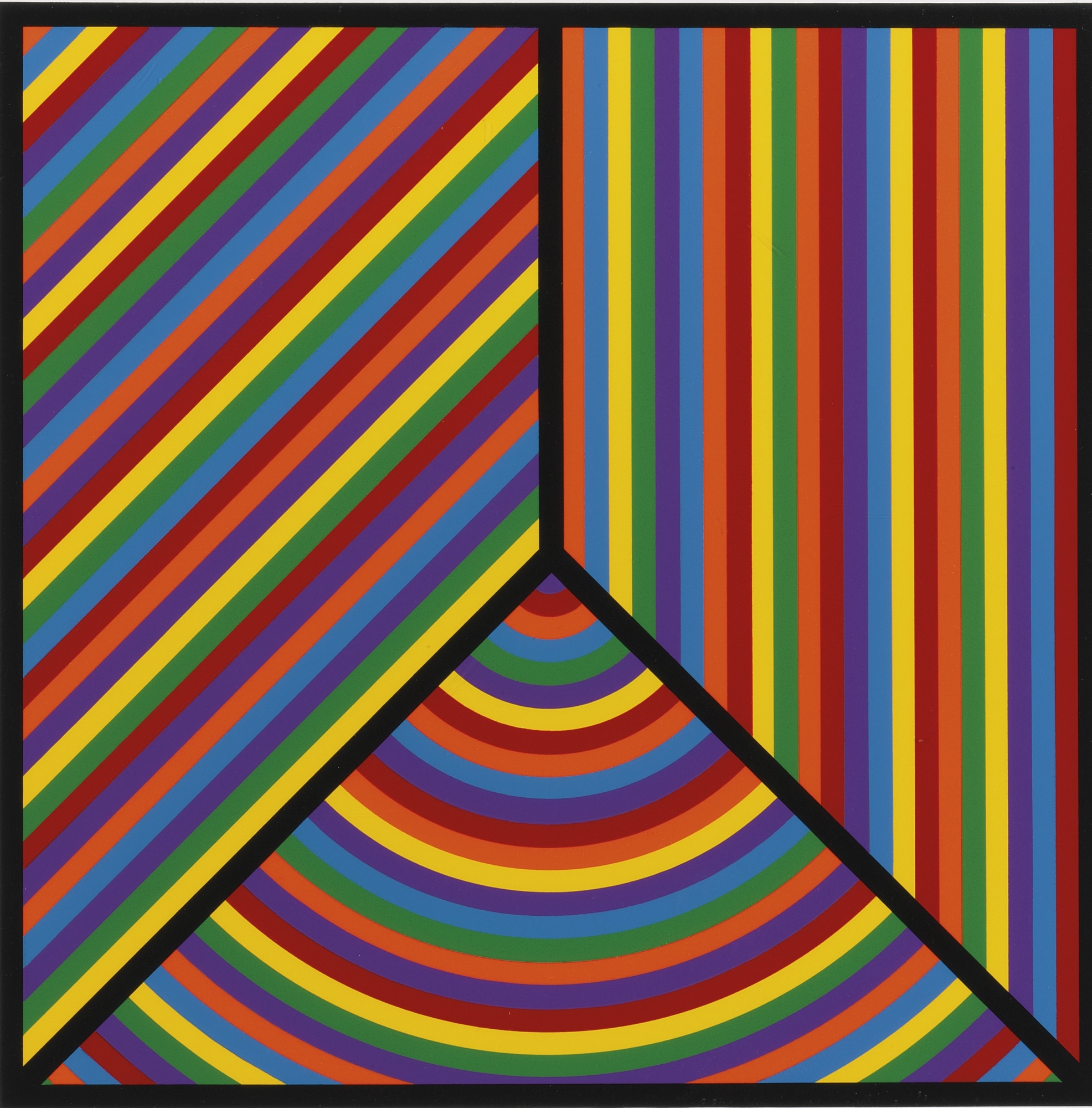 LeWitt Sol COLOR BANDS, PLATE 1 ( KRAKOW (2000) MutualArt