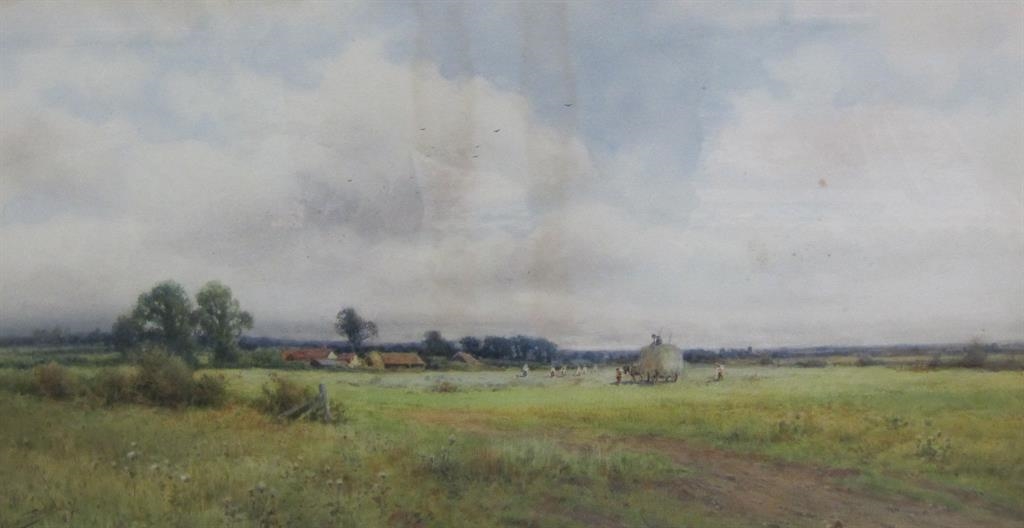 Henry John Sylvester Stannard | A Hayfield at Flitwick, Bedfordshire ...