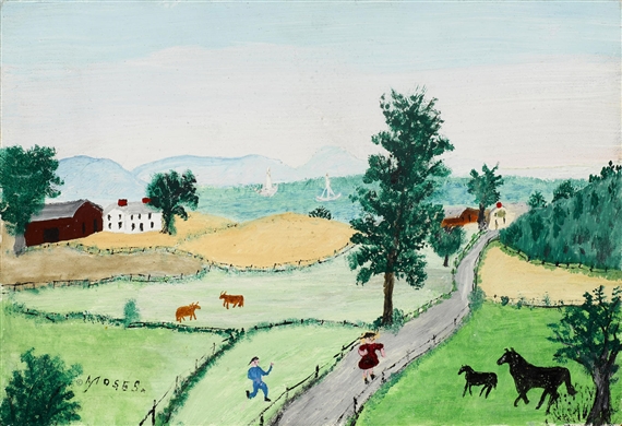 O, a Colt by Grandma Moses, 1956