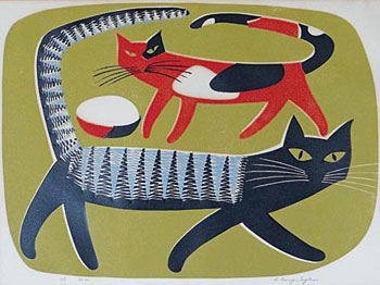 Cats by E. Mervyn Taylor