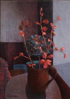 Still Life with Hydrangea and Mohair Throw - E.A. Sheridan