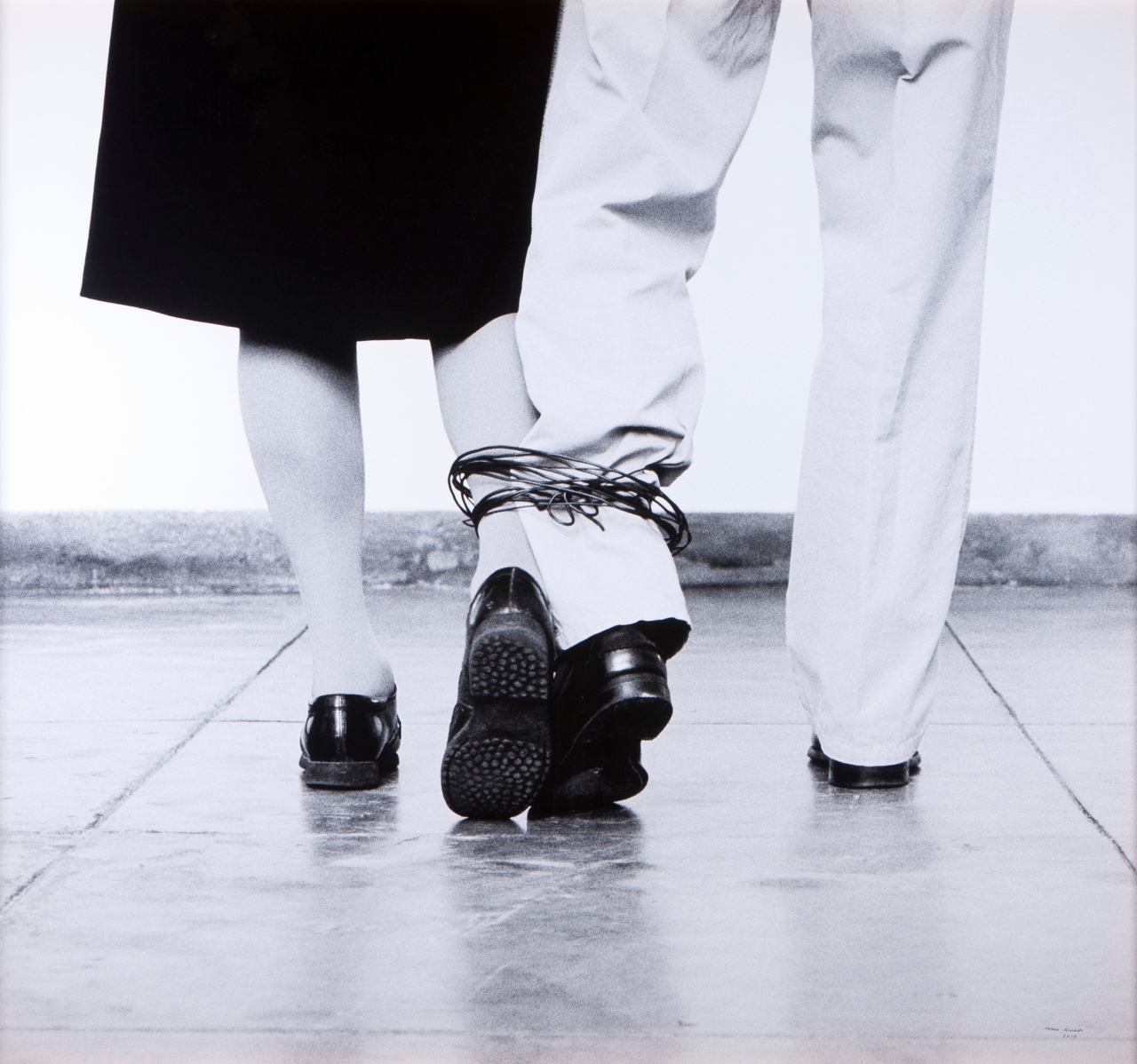 Artwork by Helena Almeida, Untitled, Made of Black and white photograph