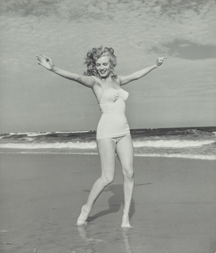 Marilyn Monroe, Tobay Beach (Dancing in the water) by Andre de Dienes, 1949, printed later