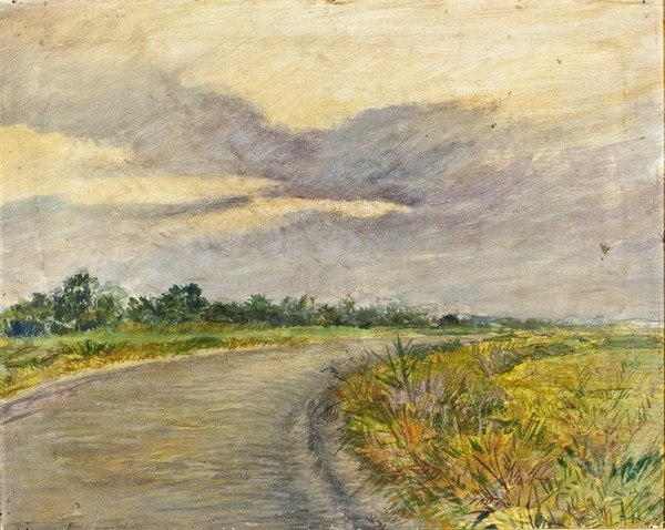 Artwork by Ubaldo Cosimo Veneziani, Fiume, Made of Oil on wood panel