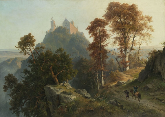 Herbstmorgen an der Wartburg by Friedrich Preller the Younger, 1890