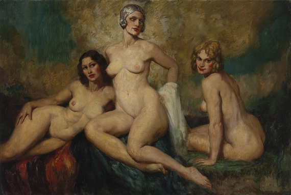 The Girl with Silver Hair by Norman Lindsay, 1930