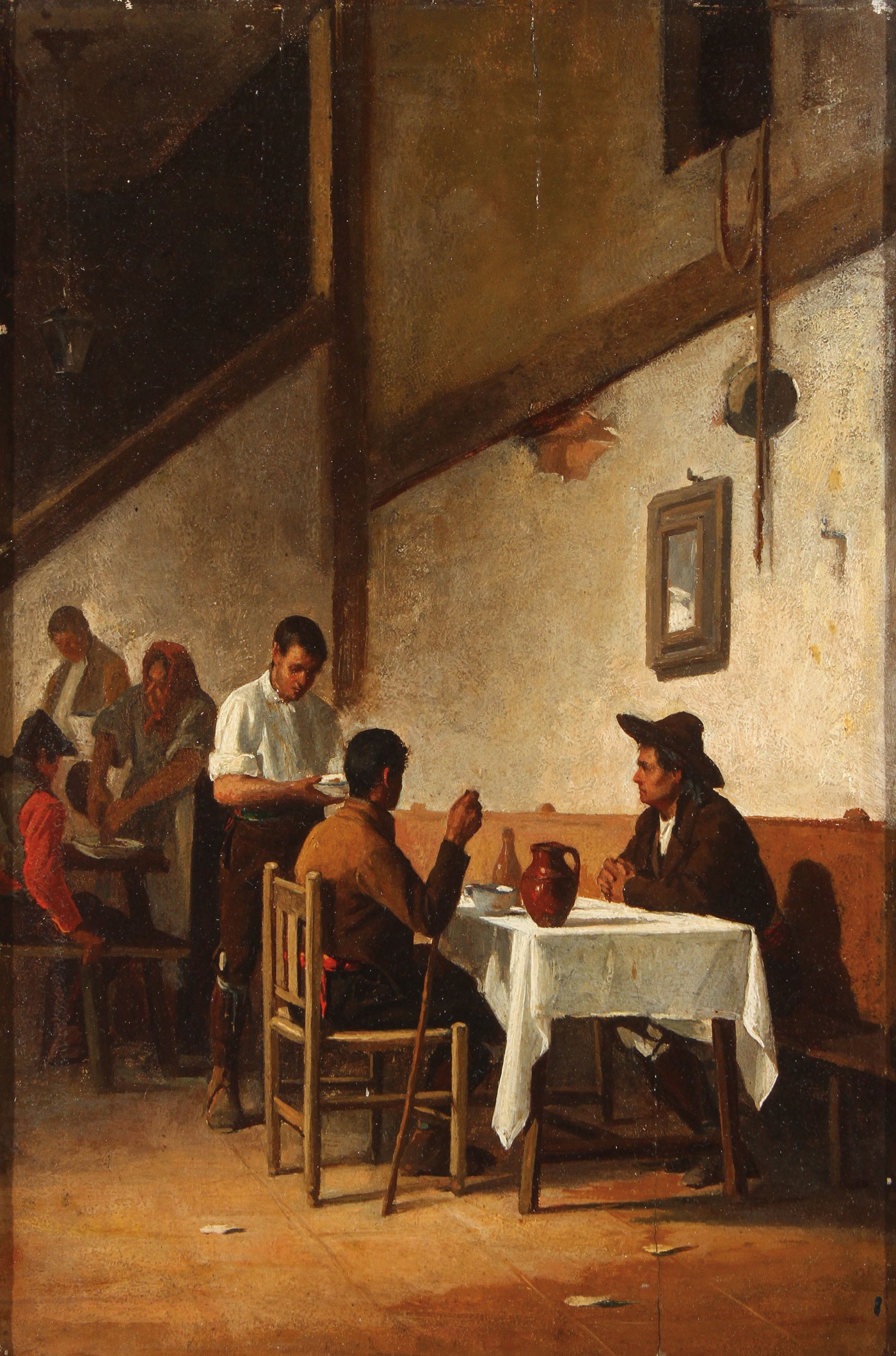 Spanish Café Scene by Spanish School, 19th Century