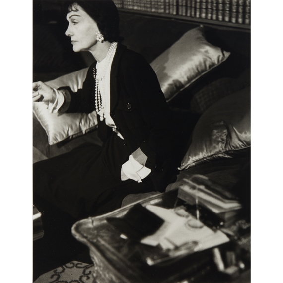 Henry Clarke | Coco Chanel in her apartment (1954) | MutualArt