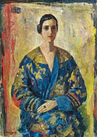Portrait of Thea Trautner (The artist's wife) by Wilhelm Thöny, 1924