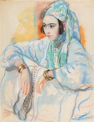 Seated Girl with Bracelets by Zinaida Yevgenyevna Serebryakova, 1928