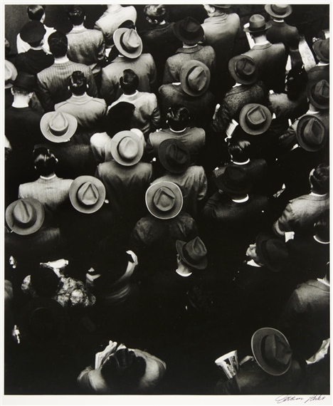 Staten Island Ferry Commuters by Gordon Parks, 1944, printed in the 1970s / 1980s