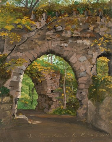 Das Thor in Hohnstein bei Neustadt by Georg-Heinrich Crola