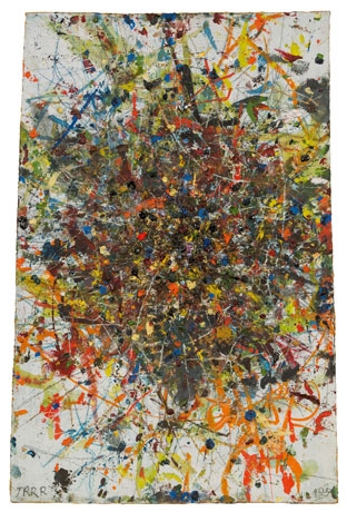 Artwork by Arnulf Rainer, Atomisation, Made of oil on panel