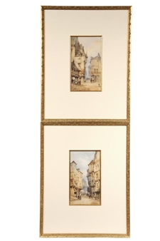 Pair of Works: Streets of Medieval Towns - Neil Stuart Crichton