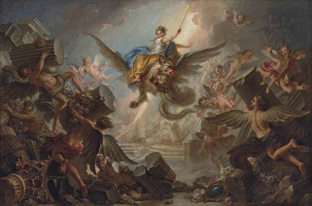 The Destruction of the Palace of Armida by Charles-Antoine Coypel, 1737
