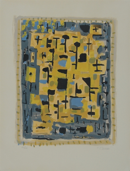 Octobre, Alecos Fassianos, Die Badende by Roger Bissière, 1956