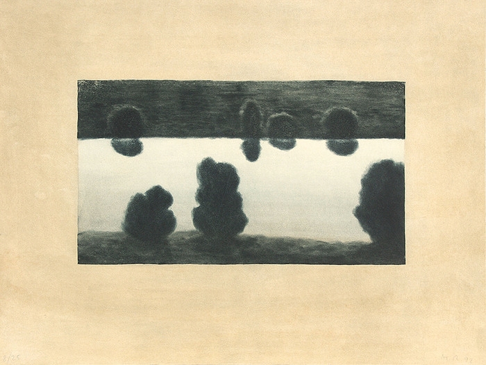 Artwork by Markus Raetz, Flusslandschaft, Made of Aquatint
