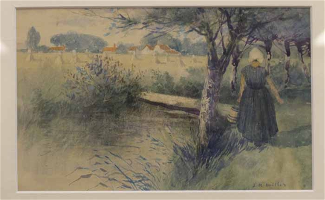 J.R. Miller | DUSK ON A VENETIAL CANAL, RIVER REFLECTIONS and HAYFIELDS ...