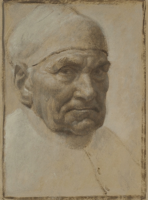 Artwork by John Bulloch Souter, THE STERN STARE, Made of oil on paper