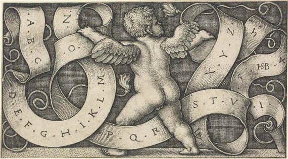 6 Works: Genius with Alphabet, Satyr Sounding a Horn, Melancholia, The Impossibility, The Little Buffoon & Coat of Arms with a Cock