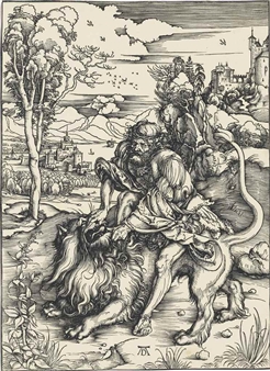 Samson rending the Lion - Albrecht ü