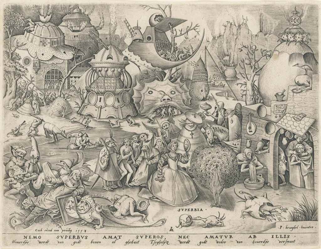 Artwork by Pieter Brueghel the Elder, Pieter van der Heyden, Superbia, Made of engraving