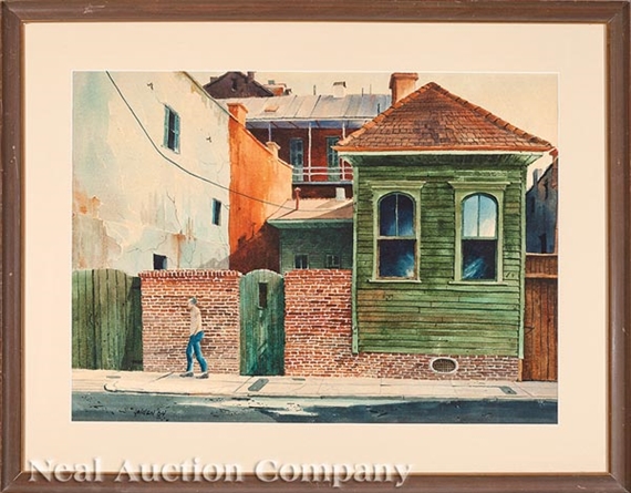 Rolland Golden | French Quarter Street Scene (1964) | MutualArt