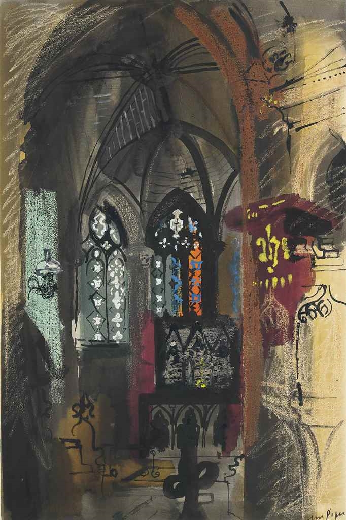 John Piper | Compton Valence (1954) | MutualArt