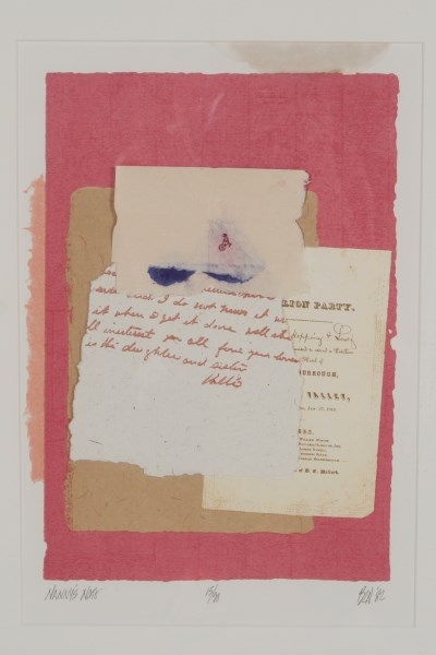 Artwork by Bob Nugent, Nanny's Note, Made of Lithograph/collage