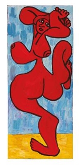 Nude in red - Otto Muehl