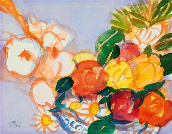 Untitled (Blumenstillleben) by Dietmar Lemcke, 1979