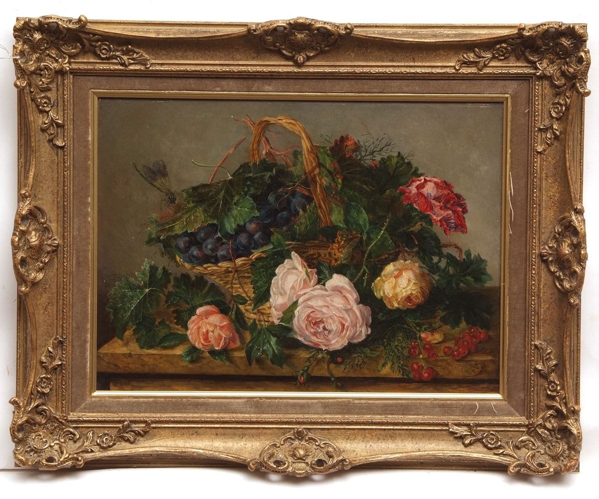 Emily Coppin Stannard | Still Life Study of Mixed Flowers and Fruit in ...