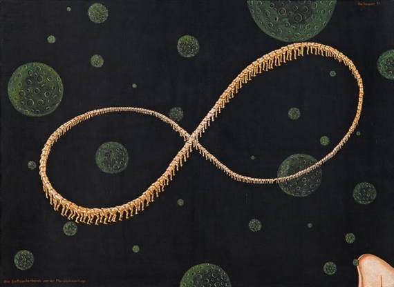 Die Gottsucherbande von der Mondschissanlage by Blalla W. Hallmann, 1991