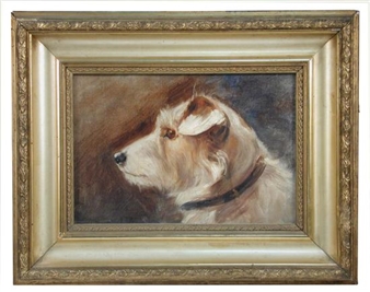 Study of a white terrier - Agnes Hilda Coates