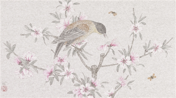 Lei Miao | BIRD AND FLOWER | MutualArt