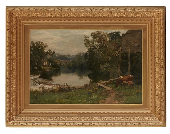 BY A WATERMILL by David Farquharson