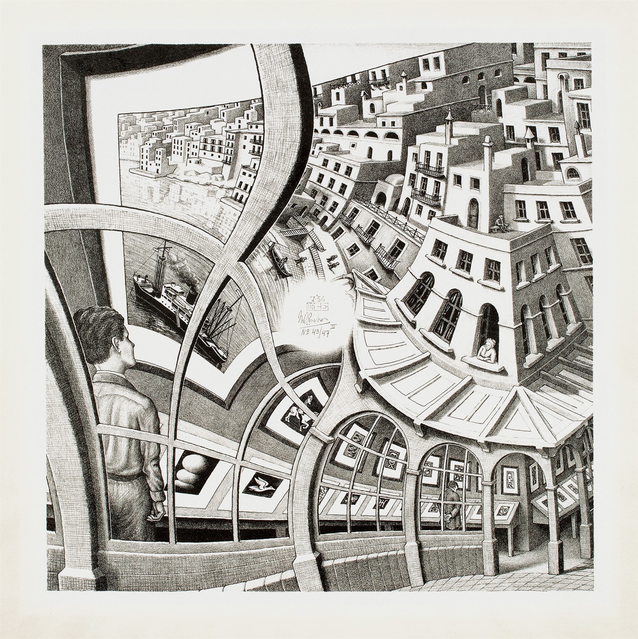 Print Gallery by Maurits Cornelis Escher, 1956