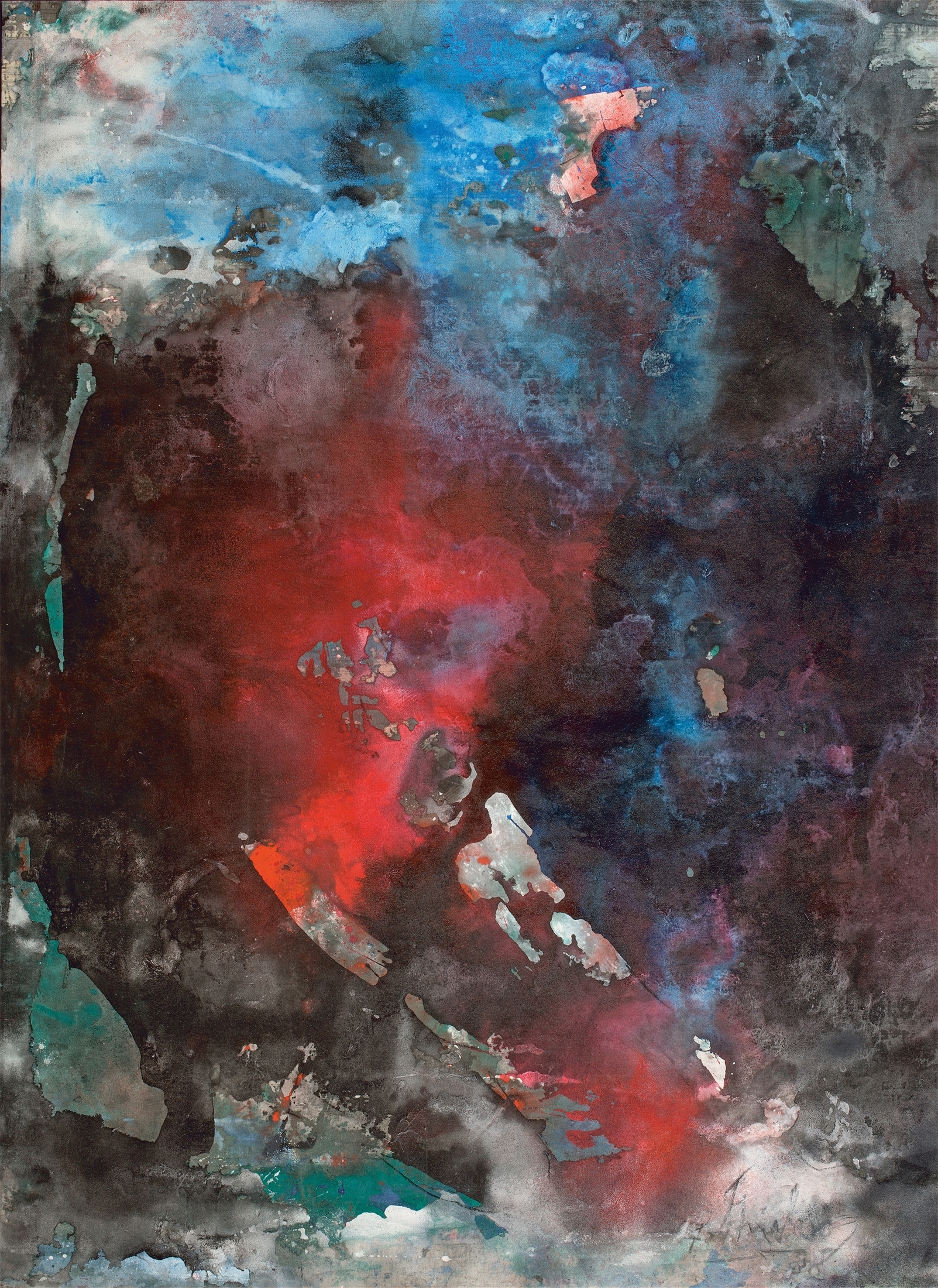 Artwork by Fred Thieler, K/V 1980, Made of Mixed media on canvas