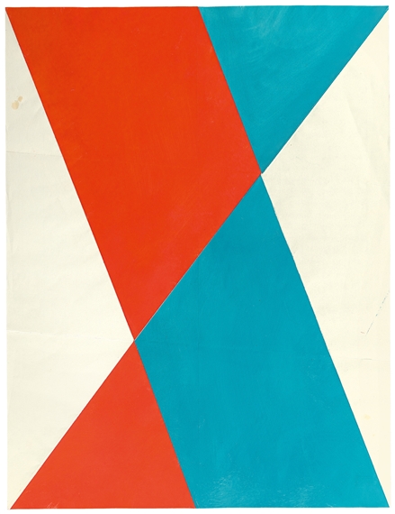 Faltgrafik 4/30a by Hermann Glöckner, 1977