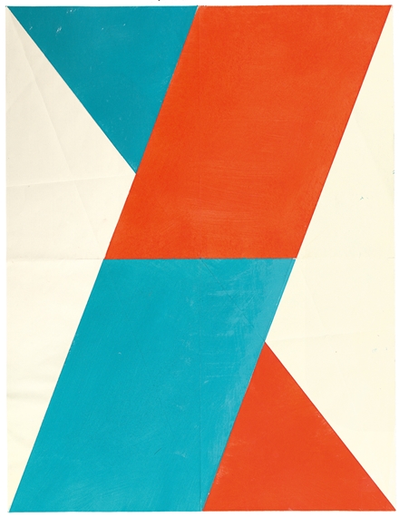 Faltgrafik 4/30c by Hermann Glöckner, 1977