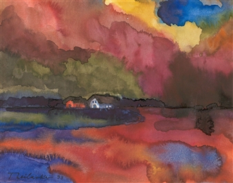 Landschaft - Hans Theilacker