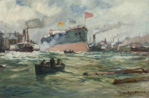 Launch on the Clyde by James Kay