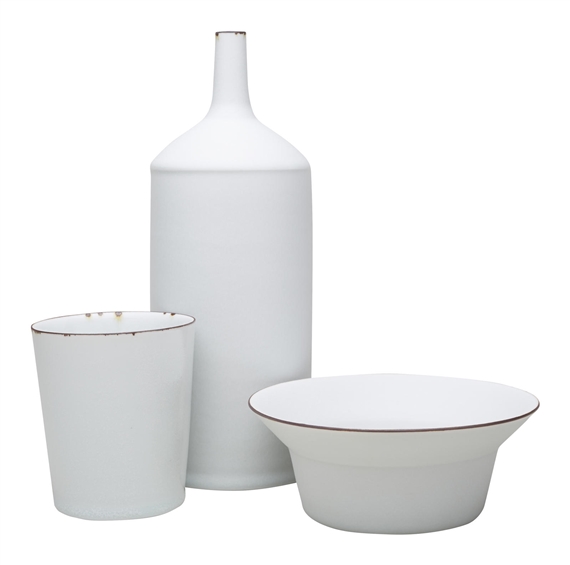 3 Works: Oil Can, Cup and Bowl by Kirsten Coelho, 2015