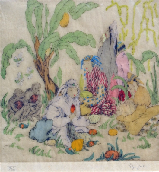 I) Illusion,  ii) Gourds and Coconuts by Elise Ashe Lord