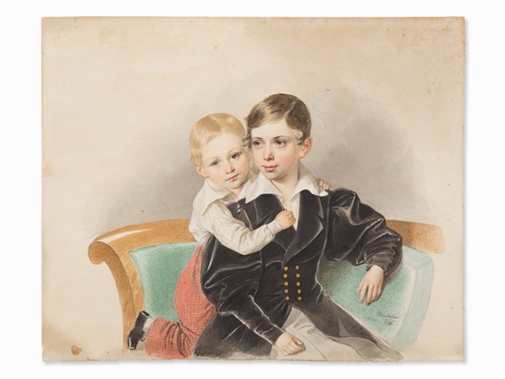 The Sons of Archduke Charles by Josef Kriehuber, 1834