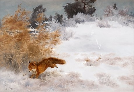 Fox in a Winter Landscape